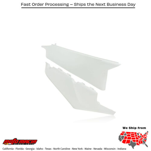 SIDE PANELS WHITE Husqvarna TE 150 2019-2020 Husqvarna TE 250i 2019-2021 Husqvarna TE 300i 2019-2021 Husqvarna FE 250 2019-2021 Husqvarna FE 350 2019-2021 Husqvarna FE 450 2019-2021 Husqvarna TX 300 2019-2019 Husqvarna FX 350 2019-2022 Husq