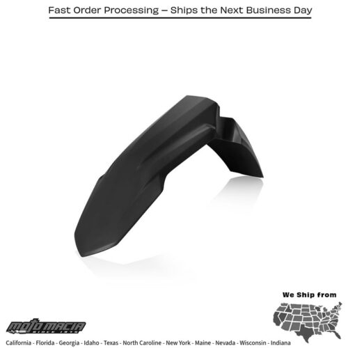 FRONT FENDER  BLACK Honda CRF450RX 2021-2021 Honda CRF250R 2022-2025 Honda CRF250RX 2022-2025 Honda CRF450R-S 2023-2024