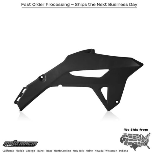 RADIATOR SHROUD  BLACK Honda CRF450R 2021-2024 Honda CRF250R 2022-2024 Honda CRF450R W.E. 2021-2024