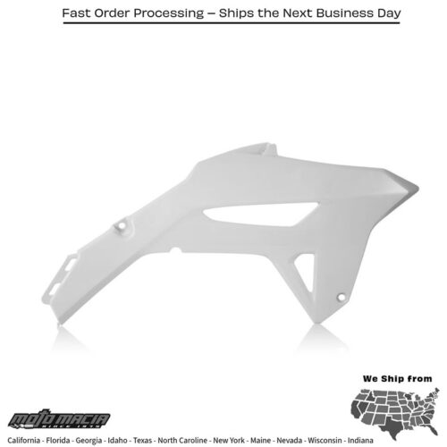 RADIATOR SHROUD  WHITE Honda CRF250R 2022-2024 Honda CRF450R-S 2023-2024
