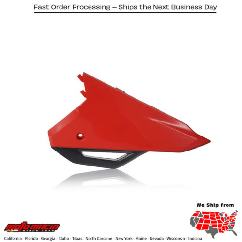 SIDE PANELS UPPER+LOWER  RED/BLACK Honda CRF450RX 2021-2024 Honda CRF450R 2021-2024 Honda CRF250R 2018-2024 Honda CRF250RX 2019-2024 Honda CRF450R-S 2022-2022