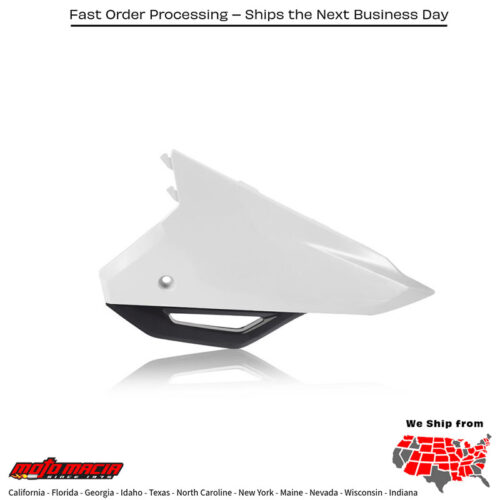 SIDE PANELS UPPER+LOWER  WHITE/BLACK Honda CRF250R 2022-2024 Honda CRF250RX 2022-2024 Honda CRF450R-S 2023-2024