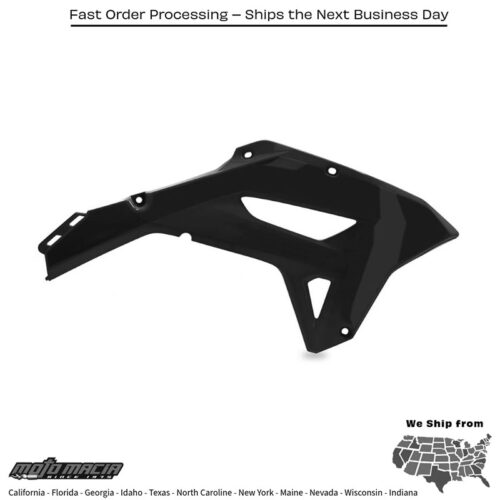 RADIATOR SHROUD  BLACK Honda CRF450RX 2021-2024 Honda CRF250RX 2022-2024