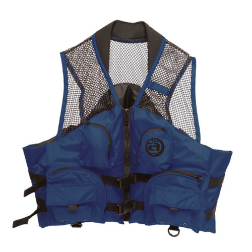 DELUXE MESH TOP FISHING VEST, XS, NAVY