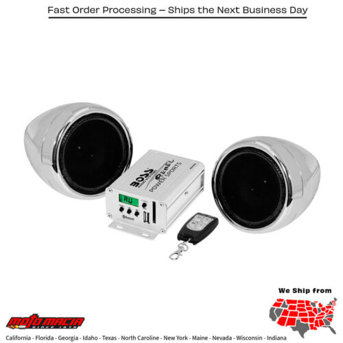 MC520 SPEAKER SYSTEM 600W CHROME 3" BAR MNT BT