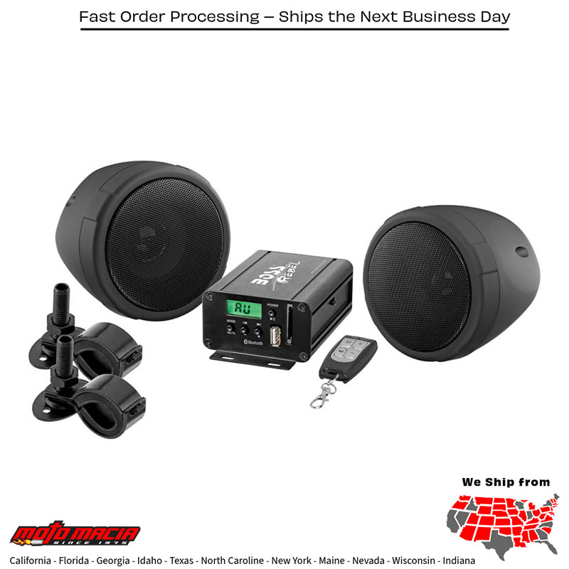 MC520 SPEAKER SYSTEM 600W BLACK 3" BAR MNT BT