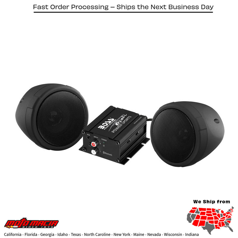 SCOOTER SPEAKER KIT BLACK