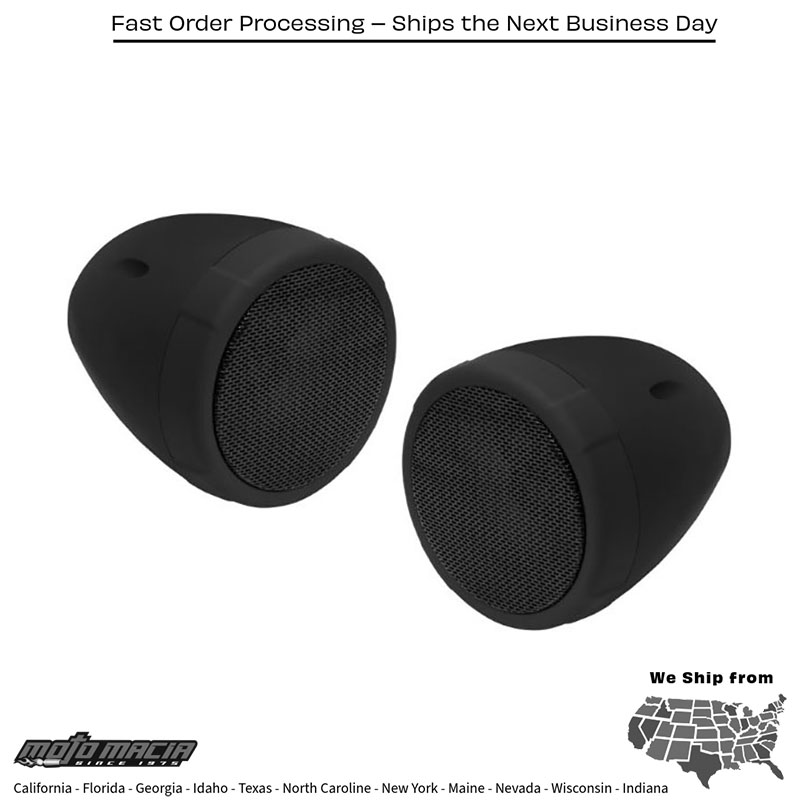 SCOOTER SPEAKER KIT BLACK - Image 2