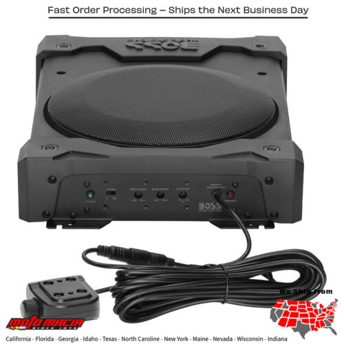 POWERED UNDER SEAT 8" SUB AMPLIFIED AND WEATHERPROOF