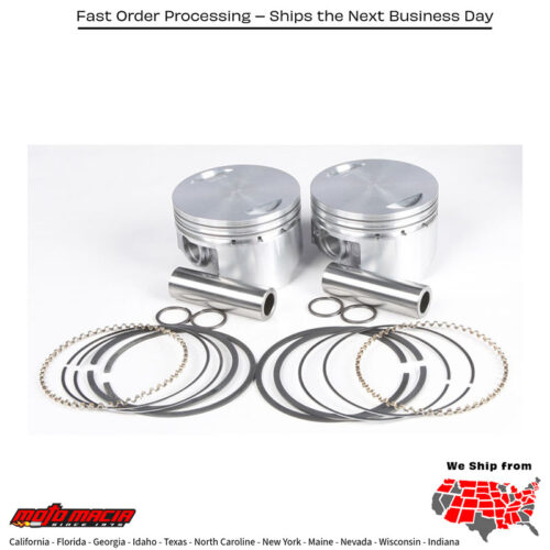 CAST PISTONS TWIN CAM 88CI 8.8:1 .010 Harley Davidson FLHR Road King 1999-2006 Harley Davidson FLHTC Electra Glide Classic 1999-2006 Harley Davidson FLHTCU Electra Glide Ultra Classic 1999-2006 Harley Davidson FLHX Street Glide 2006-2006 Ha