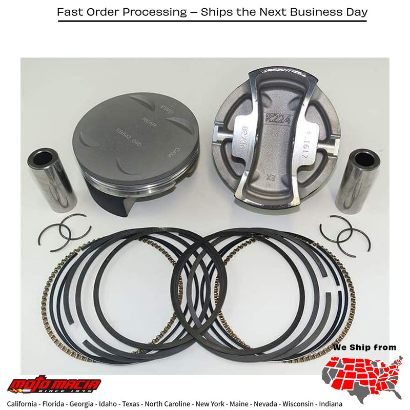 PISTON SUPER DUTY 4.125" BORE M8 114/117 TO 120" +.040 Harley Davidson FLRT Freewheeler 2017-2020 Harley Davidson FLTRXS Road Glide Special 2017-2020 Harley Davidson FLHR Road King 2017-2020 Harley Davidson FLHTCU Electra Glide Ultra Classi