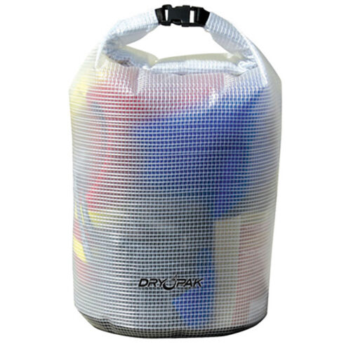 DRY PAK ROLL TOP DRY GEAR BAG, 11.5" X 19, CLEAR