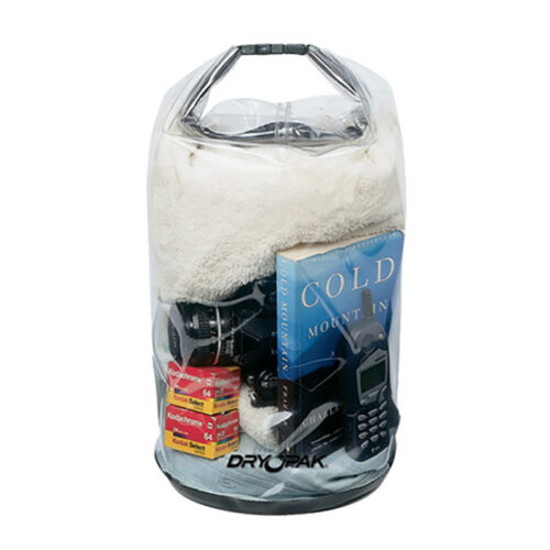 DRY PAK ROLL TOP DRY GEAR BAG, 12.5" X 28", CLEAR