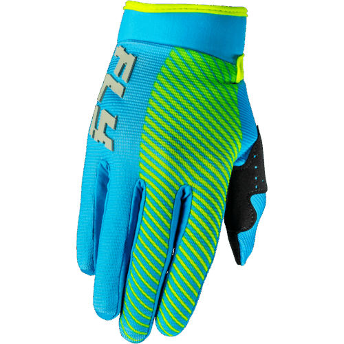 YOUTH F-16 GLOVES BLUE/HI-VIS