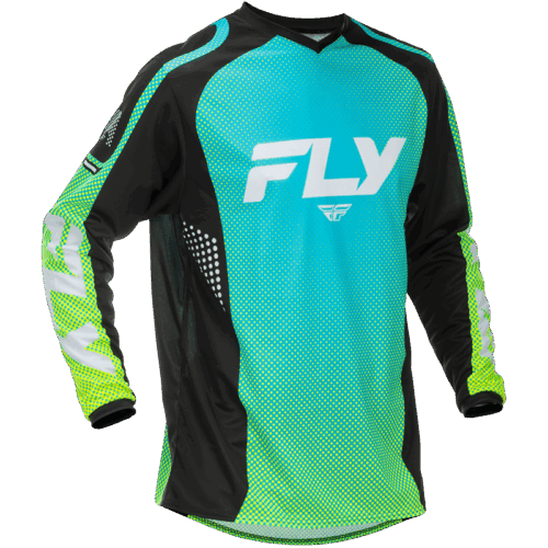 F-16 JERSEY AQUA/BLACK/WHITE
