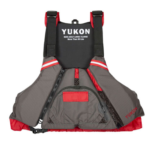 YUKON EPIC PADDLE VEST, 4XL/6XL, CARBON / DEEP RED