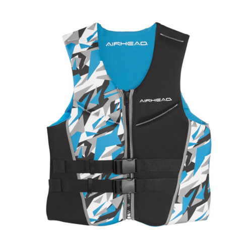 AIRHEAD CAMO COOL MEN'S KWIK-DRY NEOLITE VEST, BLUE