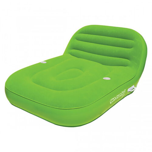 SUN COMFORT COOL SUEDE DOUBLE CHAISE LOUNGE, LIME
