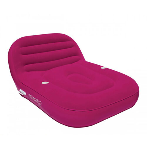 SUN COMFORT COOL SUEDE DOUBLE CHAISE LOUNGE, RASPBERRY