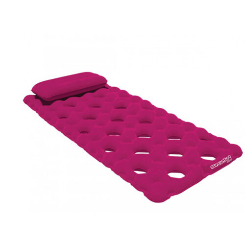 SUN COMFORT COOL SUEDE POOL MATTRESS, RASPBERRY