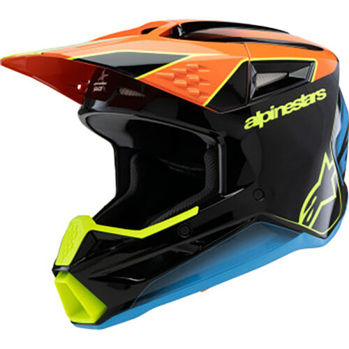 SM3 YOUTH FRAY HELMET BLK/ORNG/YLW FLUO