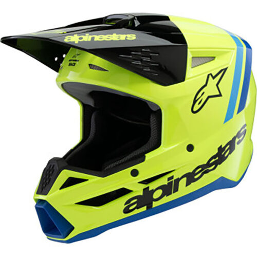 SM3 YOUTH RADIUM HELMET YLW FLUO/BLK/BLUE