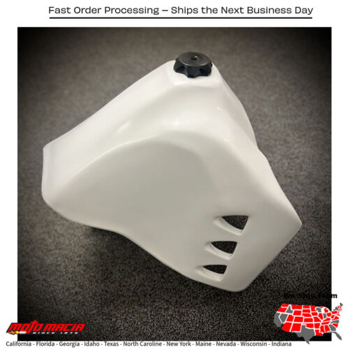 FUEL TANK WHITE 6.6 GAL  Kawasaki KLR650 1987-2018