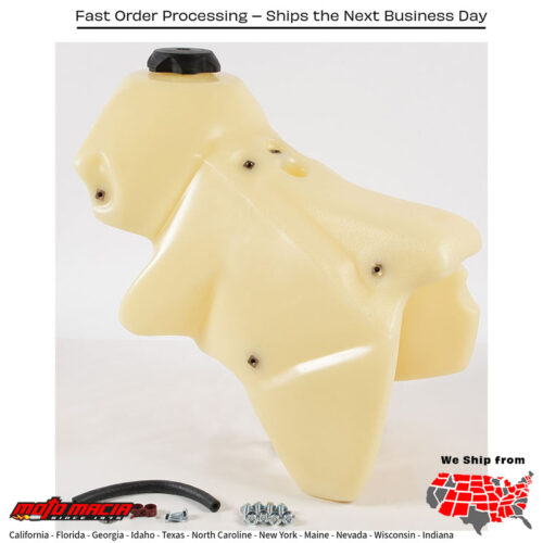 FUEL TANK NATURAL 3.4 GAL KTM 400 EXC 4-Stroke 2000-2002 KTM 400 MXC 4-Stroke 2001-2002 KTM 520 EXC 4-Stroke 2000-2002 KTM 520 MXC 4-Stroke 2000-2002