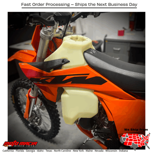 FUEL  TANK  2.6  GAL  NATURAL KTM/GAS KTM 85 SX (17/14) 2025-2025 KTM 85 SX (19/16) 2025-2025 Gas-Gas MC 85 17/14 2025-2025 Gas-Gas MC 85 19/16 2025-2025