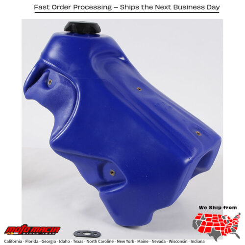 FUEL TANK BLUE 3.0 GAL Yamaha YZ250X 2016-2021 Yamaha YZ125 2002-2021 Yamaha YZ250 2002-2021 Yamaha YZ125X 2020-2021
