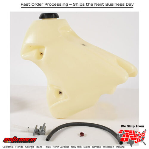 FUEL TANK NATURAL 3.3 GAL Yamaha YZ426F 2000-2002 Yamaha YZ400F 1998-1999