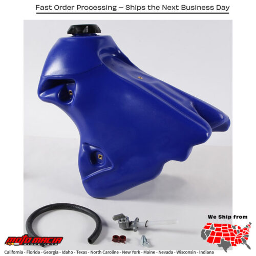 FUEL TANK BLUE 3.4 GAL Yamaha YZ426F 2000-2002 Yamaha YZ400F 1998-1999