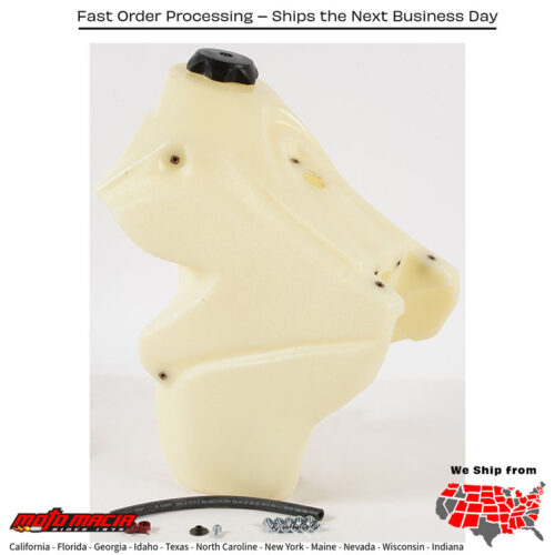 FUEL TANK NATURAL 3.1 GAL Husqvarna TC 125 2014-2015 Husqvarna TE 300 2014-2016 Husqvarna TC 250 2014-2016 Husqvarna TE 250 2014-2016