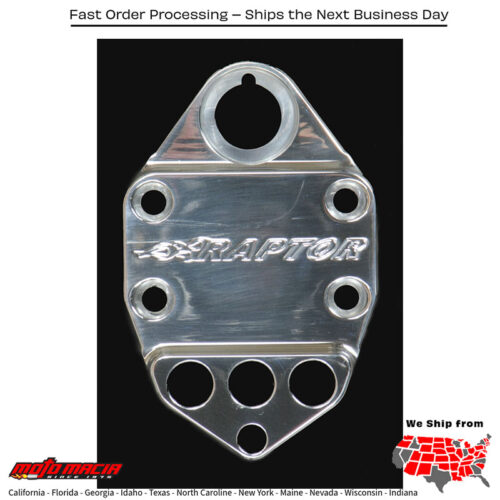 HANDLEBAR CLAMP W/KEY & LIGHTS (POLISHED LOGO) Yamaha YFM660R Raptor 2001-2005