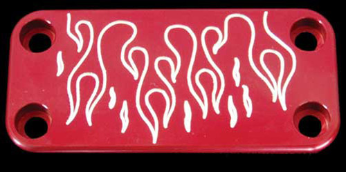 HANDLEBAR CLAMP (FLAMES BLACK) Honda TRX450ER Electric Start 2006-2012 Honda TRX450R 2006-2012