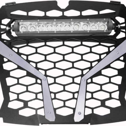 FRONT GRILL SILVER  RZR S WITH 10" LIGHT Polaris RZR XP Turbo S 2019-2019