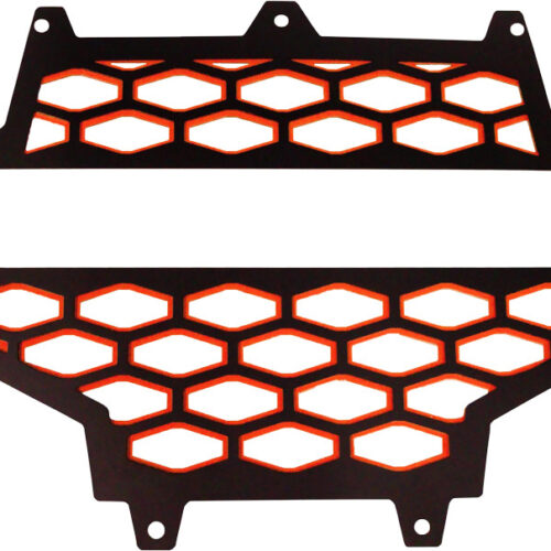 2-PANEL FRONT GRILL BLACK/RED W/LIGHT MOUNT Polaris RZR XP 4 900 2013-2013 Polaris RZR XP 4 900 EPS 2013-2013