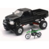 REPLICA 1:43 TRUCK/RACE BIKE CHEVY BLACK/BIKE GREEN