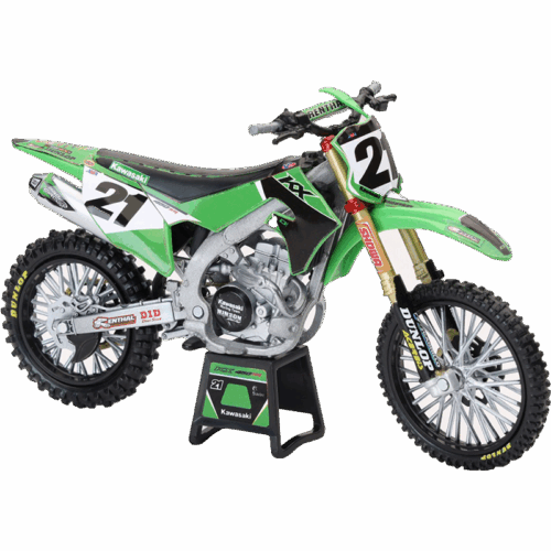 1:12 SCALE KAWASAKI FACTORY TEAM KX450F JASON ANDERSON #21