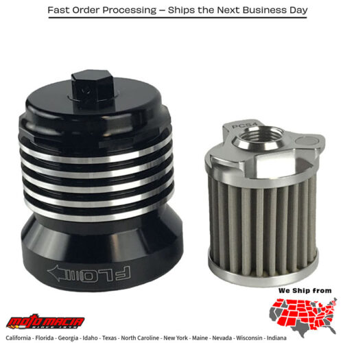 FLO REUSUABLE OIL FILTER BLACK/POLISHED FINS BMW F800R 2009-2020 BMW F800GS Adventure 2013-2018 Aprilia Mana 850 Gt Abs 2009-2015 Aprilia Dorsoduro 750 2009-2016 Aprilia Dorsoduro 750 Factory 2012-2012 Aprilia Dorsoduro 750 Factory Abs 2012