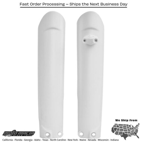 FORK GUARDS WHITE Gas Gas MC 125 2021-2022 Gas Gas MC 250F 2021-2022 Gas Gas MC 450F 2021-2022 Gas Gas EC 300 2021-2022 Gas Gas EX 250F 2021-2022 Gas Gas EX 350F 2021-2022 Gas Gas EX 450F 2021-2022 Gas Gas EX 300 2021-2022 Gas Gas EC 250 20