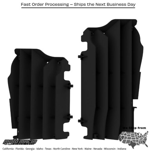 RADIATOR LOUVERS BLACK Kawasaki KX250F 2022-2024 Kawasaki KX450F 2016-2023