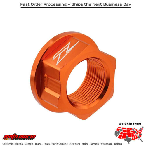 AXLE NUT  M22X30-P1.5 H17 ORANGE