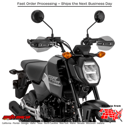 SONIC HANDGUARD SMOKE  GROM/MONKEY  Honda Z125 Monkey 2019-2024 Honda Z125A Monkey ABS 2019-2024 Honda MSX125A Grom ABS 2021-2025 Honda MSX125 Grom 2021-2025 Honda MSX125 Grom SP 2024-2025