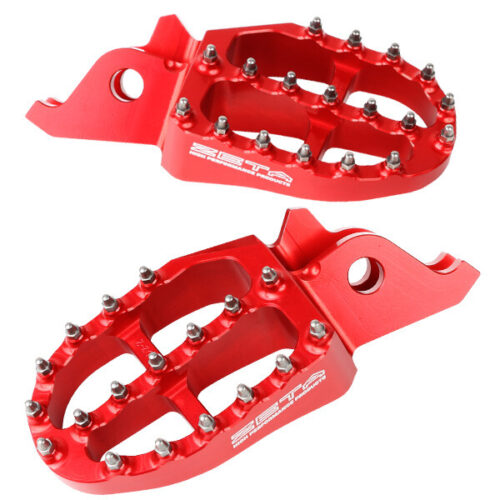 ALUMINUM FOOTPEGS RED Honda CRF1000L Africa Twin 2018-2023 Honda CRF1000LD Africa Twin DCT 2018-2019 Honda CRF1100L2 Africa Twin Adventure Sports 2020-2024 Honda CRF1100L Africa Twin 2020-2024 Honda CRF1100LD Africa Twin DCT 2020-2024 Honda