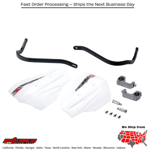 ARMOR HANDGUARD XC PRO KIT 28.6MM BAR U-CLAMP BLACK/WHITE