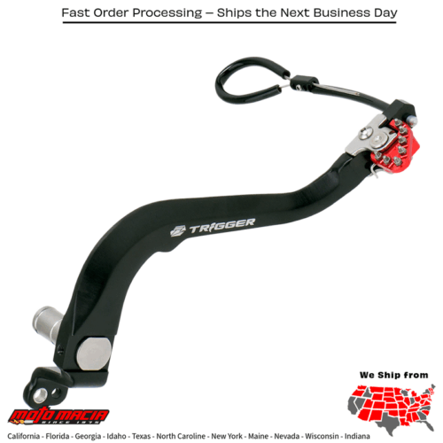 TRIGGER BRAKE PEDAL CRF300L RED Honda CRF250L 2021-2021 Honda CRF250RL Rally 2021-2021 Honda CRF300L 2021-2024 Honda CRF300L Rally 2021-2024