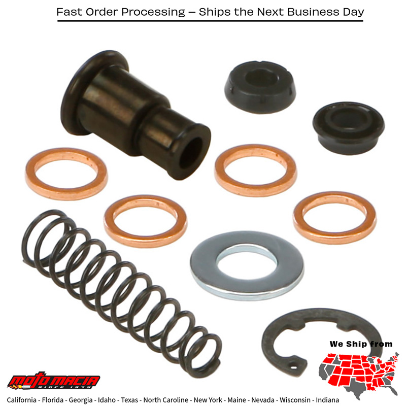 All Balls MASTER CYLINDER REBUILD KIT Honda CRF450RX 2017-2024 Honda CRF450R 2007-2025 Honda CRF250R 2007-2025 Honda CRF450R W.E. 2019-2025 Honda CRF250RX 2019-2025 Victory Gunner 2017-2017