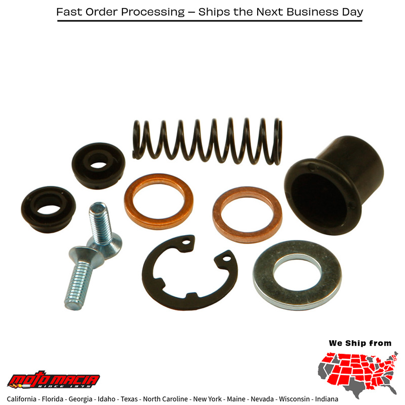 All Balls MASTER CYLINDER REBUILD KIT Suzuki DR-Z125 2003-2021 Suzuki DR-Z125L 2003-2025 Suzuki RM85 2002-2004 Suzuki RM250 1989-1995 Suzuki DR-Z250 2001-2007 Suzuki RM125 1992-1995 Suzuki RM80 1989-2001 Suzuki DR350 1990-1999 Suzuki RMX25