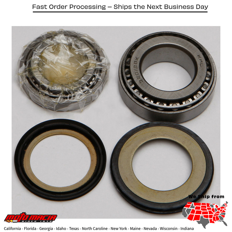 All Balls STEERING BEARING/SEAL KIT Kawasaki KLX110 2010-2020 Kawasaki KLX110L 2010-2020
